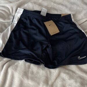 Nike Dark Blue Sports Shorts with White Trim